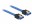 Bild 1 DeLock SATA3-Kabel 50 cm blau, Metal-Clip, Datenanschluss Seite