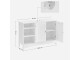 VASAGLE Waschbeckenunterschrank 90 x 60 cm, Weiss, Eigenschaften