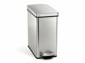 Simplehuman Treteimer CW1898CB 10 Liter, Silber, Fassungsvermögen: 10