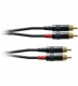 Cordial - Audio cable - RCA x 2 male to RCA x 2 male - 6 m - black