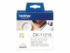 Brother Etiketten DK Label DK-11218 schwarz/weiss Papier