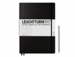 Leuchtturm Notizbuch Master Slim A4, Liniert, Schwarz, Bindungsart