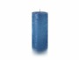 balthasar Zylinderkerze Rustico 15 x 7 cm, Blau, Bewusste