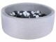 Knorrtoys Bällebad Grau mit geometrischen Formen inkl. 300 Bälle