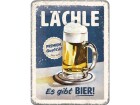 Nostalgic Art Schild Lächle...es gibt Bier 15 x 20 cm