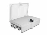 DeLock LWL Verteilerbox IP55, 6 Port, Grau, Datenanschluss Seite