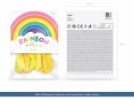 Partydeco Luftballon Uni Rainbow Pastel 10 Stück, Gelb,