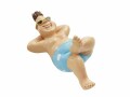 HobbyFun Mini-Figur Badeurlauber 6 cm, Detailfarbe: Beige, Blau