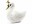 Bild 0 Partydeco Kissen Lovely Swan 34 x 35 cm, Crème/Gold