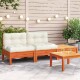 vidaXL , 2-Sitzer-Sofa, Farbe: Wachsbraun, Material: Massives