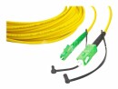 Lightwin LWL-Anschlusskabel LC/APC-SC/APC, Singlemode, Simplex, 1m