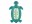 Bild 1 reer Badethermometer Schildkröte Petrol, Material: Kunststoff