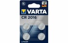 Varta Knopfzelle CR2016 4 Stück, Batterietyp: Knopfzelle