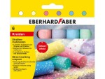 Eberhard Faber Strassenmalkreide Glitzer, 6 Stück, Verpackungseinheit: 6