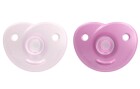 PHILIPS AVENT Nuggi Curved Soothie 2 Stk., Pink / 0-6