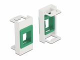 DeLock Easy 45 Modul Keystone Halterung weiss / grün