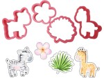 Cut my Cookies Guetzli-Ausstecher Serie Safari mit Giraffe und Zebra