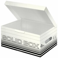Leitz Archiv-Box Solid S 6117-00-01 weiss, mit Griff, Kein