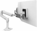 Ergotron LX Dual Direct Monitor Arm, Tischhalterung (25") - weiss