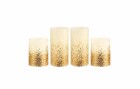 Pauleen LED-Kerzen Set Golden Glitter, Ø 7.6 cm, Gold/Weiss