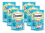 Dreamies Katzen-Snack mit Lachs, 6 x 60g, Snackart: Biscuits