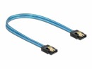 DeLock SATA-Kabel UV Leuchteffekt blau 20 cm, Datenanschluss