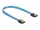 DeLock SATA-Kabel UV Leuchteffekt blau 0.2