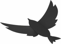 SECURIT Kreidetafel 3-D Bird W3D-BIRD schwarz, 7 Stück