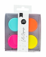 I AM CREATIVE Magnet Button Let`s Organize MAA4035.63 bunt, 32mm 4
