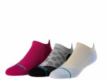 STANCE Socken On The Go Magenta 3er-Pack, Grundfarbe: Mehrfarbig