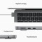 Bild 6 Apple MacBook Air 13" Space Grau, M2 Chip 8-Core CPU und 10-Core GPU, 8 GB RAM, 512 GB (MLXX3)