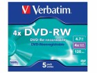 Verbatim DVD-RW 43285 4.7 GB, Jewelcase (5 Stück), Medientyp