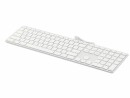 LMP Tastatur KB-1243 Weiss, US-Layout mit Ziffernblock
