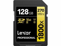 Lexar SDXC-Karte Professional 1800x Gold Series 128 GB