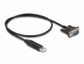 DeLock Serial-Adapter USB-A Stecker - Seriell Buchse