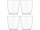 Bodum Outdoor-Becher Kvadrant 200 ml, Transparent, 4 Stück