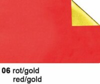 URSUS     URSUS Bastelfolie Alu 50x80cm 4442106 90g, rot/gold, Kein