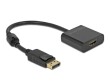 DeLock Adapter 4K Aktiv DisplayPort - HDMI-A, Kabeltyp: Adapter