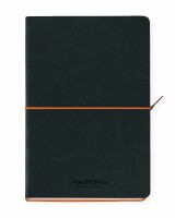 AURORA Notizbuch Softcover A5 2396TESO schwarz/orange, liniert