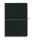 AURORA    Notizbuch Softcover         A5 - 2396TESO  schwarz/orange, liniert 192 S.