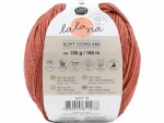 lalana Wolle Soft Cord Ami 100 g, Rotbraun, Packungsgrösse