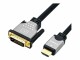 Roline DVI-D/HDMI 1,0m Kabel, DVI (24+1) ST