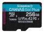 Kingston microSDXC-Karte Canvas Go! Plus 256 GB, Speicherkartentyp