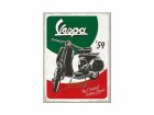 Nostalgic Art Haftmagnet Vespa 1 Stück, Rot/Schwarz/Weiss, Detailfarbe