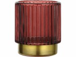 EGLO Leuchten Windlicht Bezamby Gold/Rot, Detailfarbe: Rot, Gold