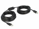 DeLock USB2.0 Kabel A-B 11m schwarz, aktiv verstärkt, braucht