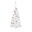 Image 0 vidaXL Demi-arbre de Noël artificiel avec LED et boules Blanc 240 cm