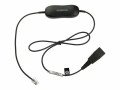 Jabra Smart Cord - Headset-Kabel - Schwarz - für