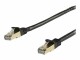 StarTech.com - 2m CAT6A Ethernet Cable, 10 Gigabit Shielded Snagless RJ45 100W PoE Patch Cord, CAT 6A 10GbE STP Network Cable w/Strain Relief, Black, Fluke Tested/UL Certified Wiring/TIA - Category 6A - 26AWG (6ASPAT2MBK)