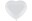 Bild 0 Belbal Luftballon Herz Weiss, Ø 28 cm, 25 Stück